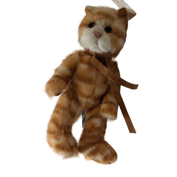 Russ Tabatha Orange Tiger Striped 8" Tabby Cat Kitten Plush Toy - Picture 1 of 7